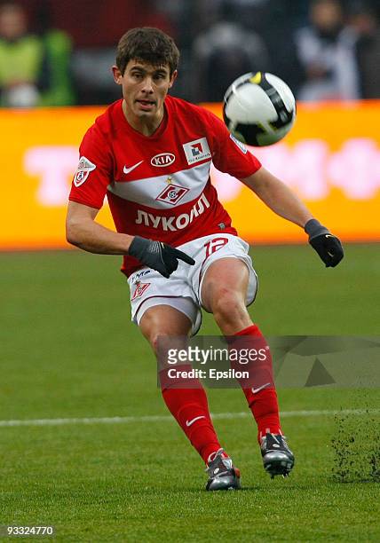 Alex of FC Spartak Moscow in action during the Russian Football League Championship match between FC Spartak and FC CSKA at the Luzhniki Stadium on...
