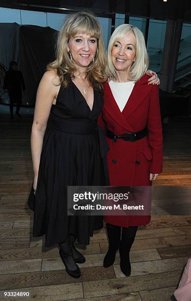 Sonia Friedman and Sally Greene attend the London Evening Standard Theatre Awards, at the Royal Opera House on November 23, 2009 in London, England.