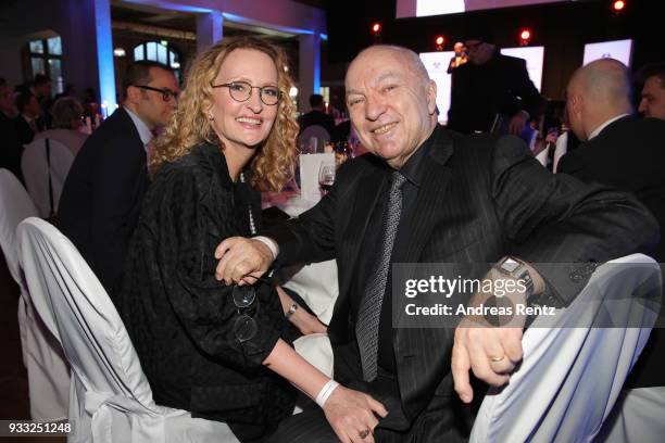 Anne Geddes and her husband Kel Geddes attend the Steiger Award at Zeche Hansemann on March 17, 2018 in Dortmund, Germany.