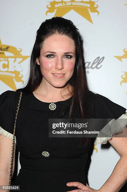 Sandy Thom attends the Classic Rock Roll of Honour at Park Lane Hotel on November 2, 2009 in London, England.