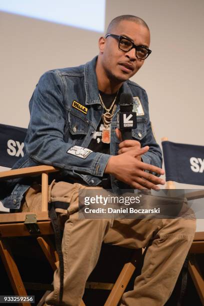 Attends a Q&A following the premiere of "Rapture" during SXSW 2018 on March 17, 2018 in Austin, Texas.