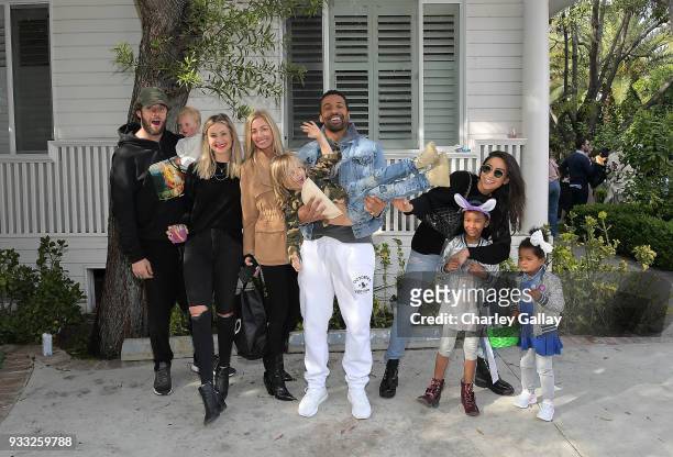 Laura Polko, Ashleigh Dempster, Matte Babel, and Shay Mitchell with friends and family at AKID Brand's 3rd Annual 'The Egg Hunt' at Lombardi House on...