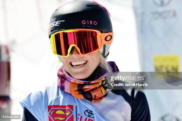 Professional snowboarder Faye Gulini participates in The 2018 Toyota Supergirl Snow Pro Sponsored by Toyota on March 17, 2018 in Big Bear, California.