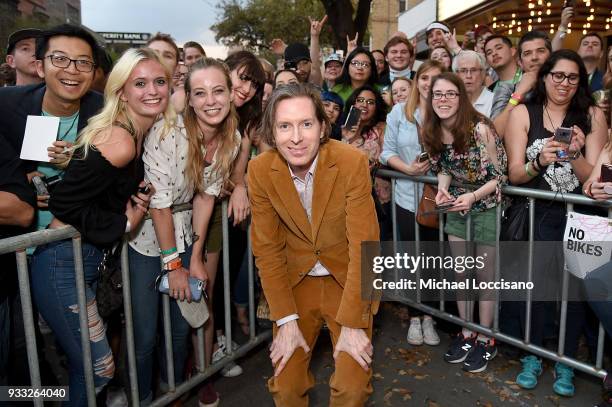 Writer and director Wes Anderson attends the "Isle of Dogs" premiere during the 2018 SXSW Conference and Festivals at Paramount Theatre on March 17,...