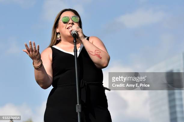 Stephanie Bergara of 'Bidi Bidi Banda' performs onstage at AMA 2018 Winners during SXSW at The SXSW Outdoor Stage presented by MGM Resorts on March...