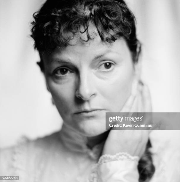 Posed portrait of English actress Brenda Blethyn taken for her role as Nora in the Henrik Ibsen play 'A Doll's House' staged at the Royal Exchange...