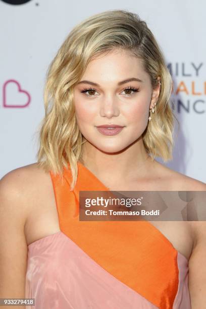 Olivia Holt attends the Family Equality Council's Annual Impact Awards at The Globe Theatre on March 17, 2018 in Universal City, California.