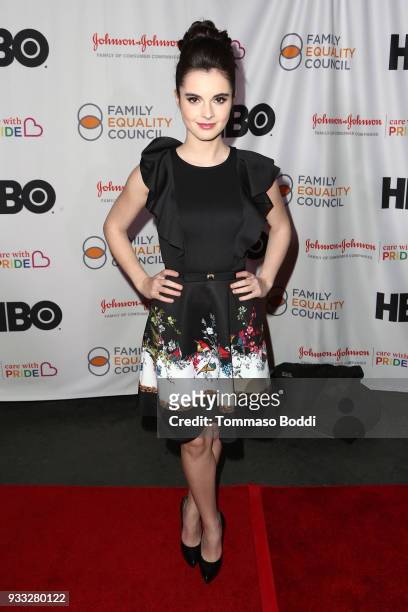 Vanessa Marano attends the Family Equality Council's Annual Impact Awards at The Globe Theatre on March 17, 2018 in Universal City, California.