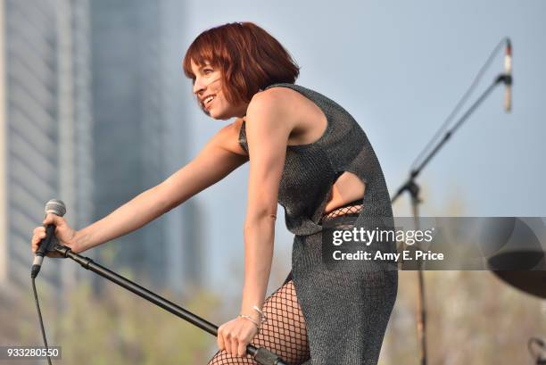 Sabrina Ellis of 'A Giant Dog' performs onstage at AMA 2018 Winners during SXSW at The SXSW Outdoor Stage presented by MGM Resorts on March 17, 2018...