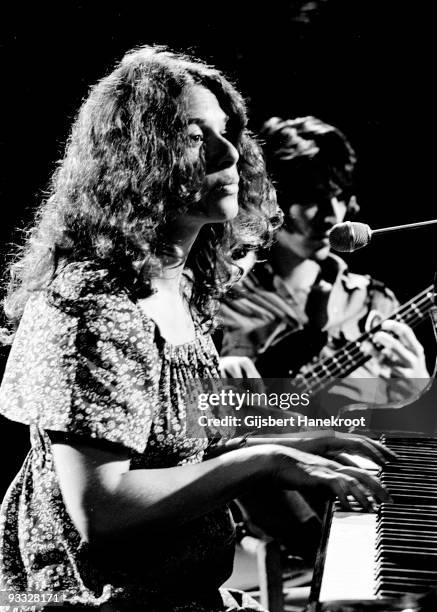 Carole King performs at BBC TV studios in London in 1970