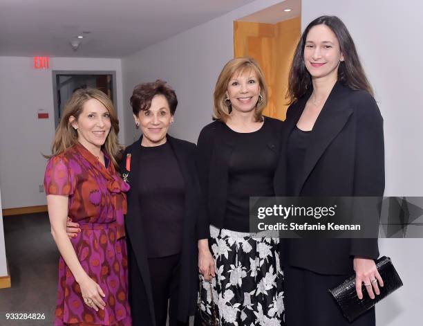 Jessica Yellin, Adele Yellin, Lisa Specht and Bettina Korek attend The CalArts REDCAT Gala Honoring Charles Gaines and Adele Yellin on March 17, 2018...