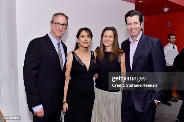 Tim Disney, Neda Disney, Jade Chatham and Chris Chatham attend The CalArts REDCAT Gala Honoring Charles Gaines and Adele Yellin on March 17, 2018 in...