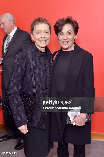 Adele Yellin and Gail Abarbanel attend The CalArts REDCAT Gala Honoring Charles Gaines and Adele Yellin on March 17, 2018 in Los Angeles, California.