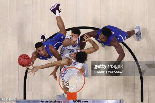 Jayvon Graves of the Buffalo Bulls shoots the ball against the Kentucky Wildcats in the second round of the 2018 NCAA Men's Basketball Tournament at...