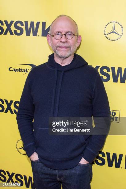 Actor Bob Balaban walks the red carpet at the North American premiere of the film "Isle of Dogs" to close the SXSW Film festival on March 17, 2018 in...