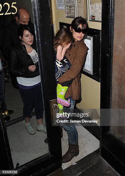 Katie Holmes and Suri Cruise visit Serendipity on November 22, 2009 in New York City.