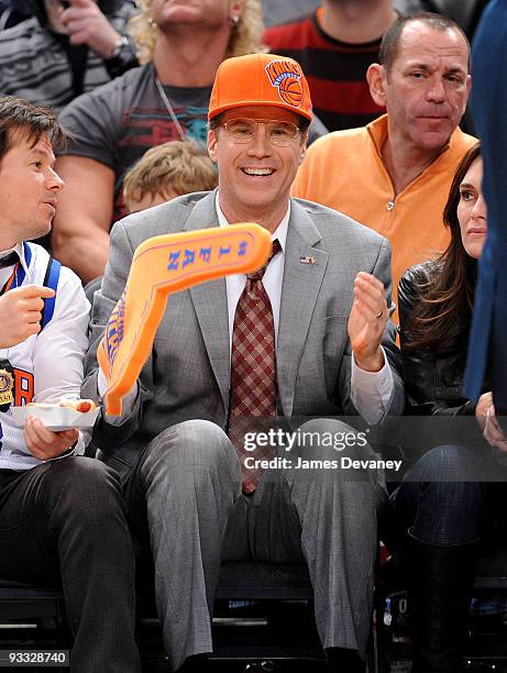 Will Ferrell on location for "The Other Guys" at the Boston Celtics vs New York Knicks game at Madison Square Garden on November 22, 2009 in New York...