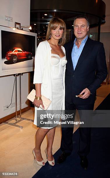 Franziska van Almsick and Juergen B. Harder attend the Laureus Media Award ceremony on November 23, 2009 in Kitzbuhel, Austria.