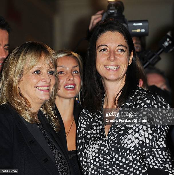 Twiggy, Louise Redknapp and Mary McCartney attend the switch on ceremony for the Stella McCartney store christmas lights on November 23, 2009 in...