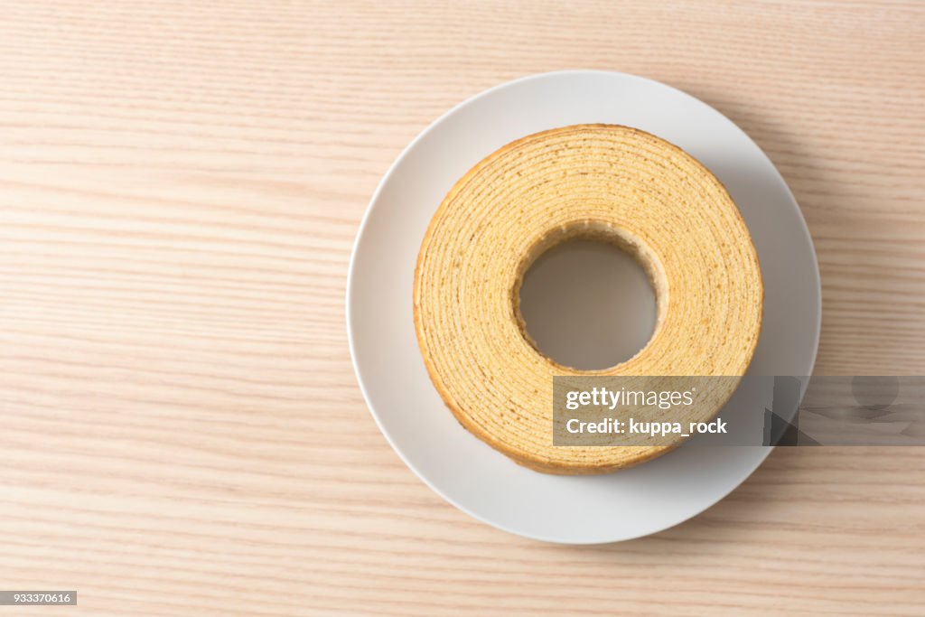 Baumkuchen es pastelería al horno tradicional para Alemania