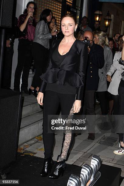 Stella McCartney attends the switch on ceremony for the Stella McCartney store Christmas Lights on November 23, 2009 in London, England.