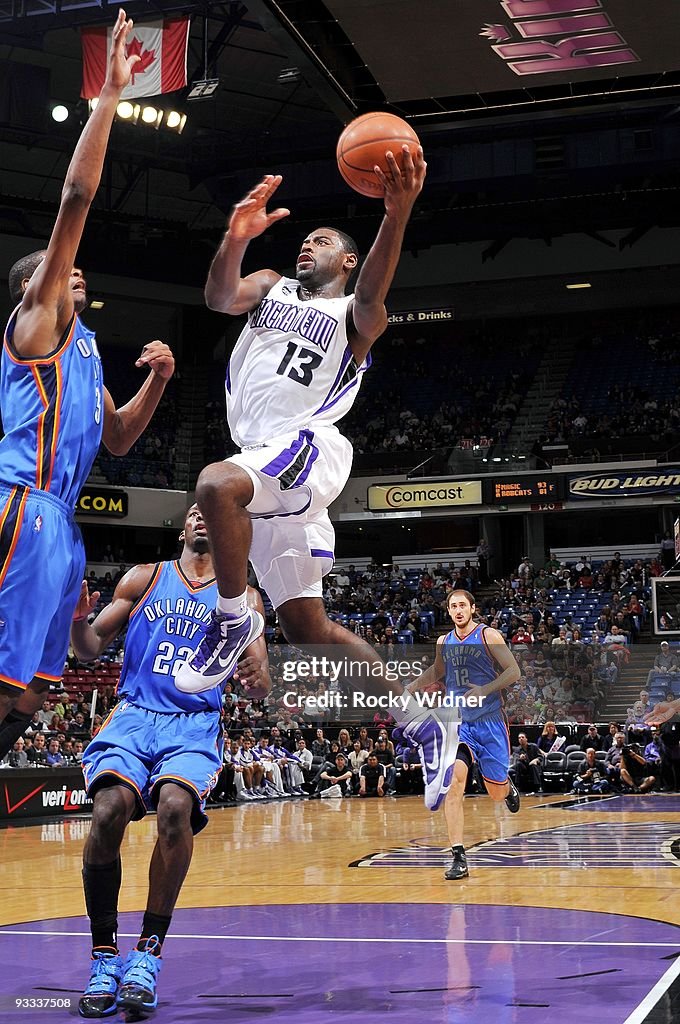 Oklahoma City Thunder v Sacramento Kings