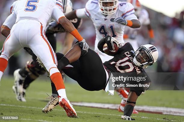 South Carolina Brian Maddox in action vs Florida. Columbia, SC CREDIT: Simon Bruty