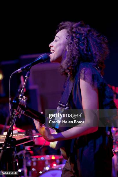 Corinne Bailey Rae performs on stage at The Tabernacle on November 23, 2009 in London, England.