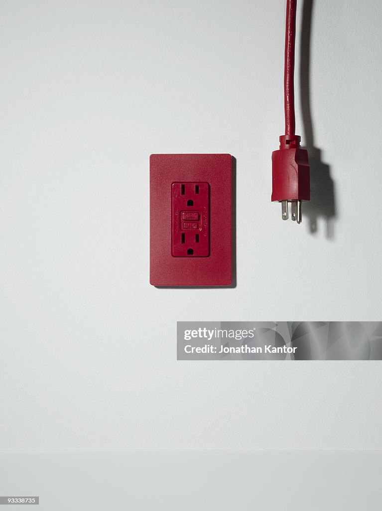 Red Outlet Red Plug