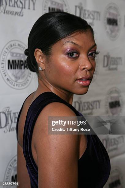 Actress Taraji P. Henson attends the 17th Annual Diversity Awards Gala on November 22, 2009 in Los Angeles, California.