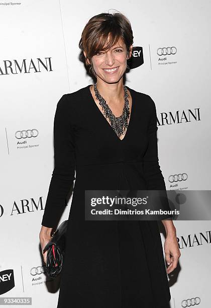 Cindy Levy, editor and Chief of Glamour Magazine attends a welcome dinner for the Sydney Theatre Company at Armani Ristorante on November 23, 2009 in...