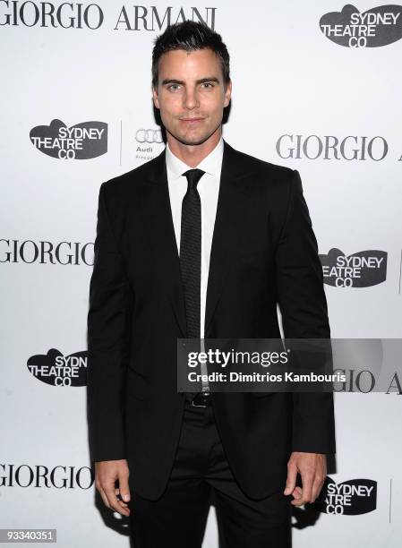 Actor Colin Egglesfield attends a welcome dinner for the Sydney Theatre Company at Armani Ristorante on November 23, 2009 in New York City.