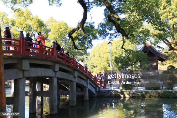 dazaifu tenmangu shrine fukuoka-nov 28,2017:dazaifu tenmangu shrine is full of historical tourist attractions. - tenmangu shrine stock pictures, royalty-free photos & images