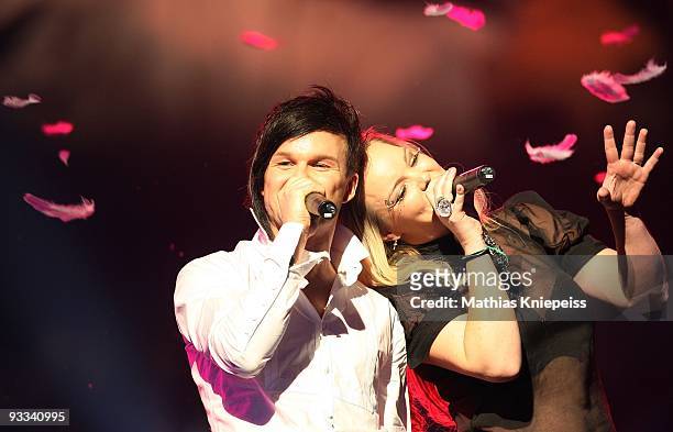 Lauri from the Rasmus and Anette Olzon attend the DOME 52 at the Stadthalle Graz on November 20, 2009 in Graz, Austria.