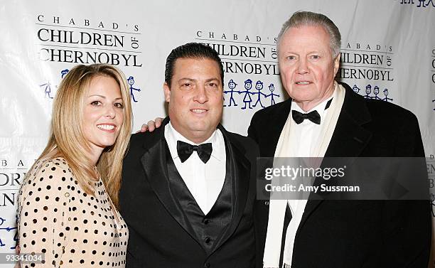 Shoshanna Dichter, CEO and co-founder of Marquis Jet Kenny Dichter and actor Jon Voight attend the Children at Heart gala at Pier Sixty at Chelsea...