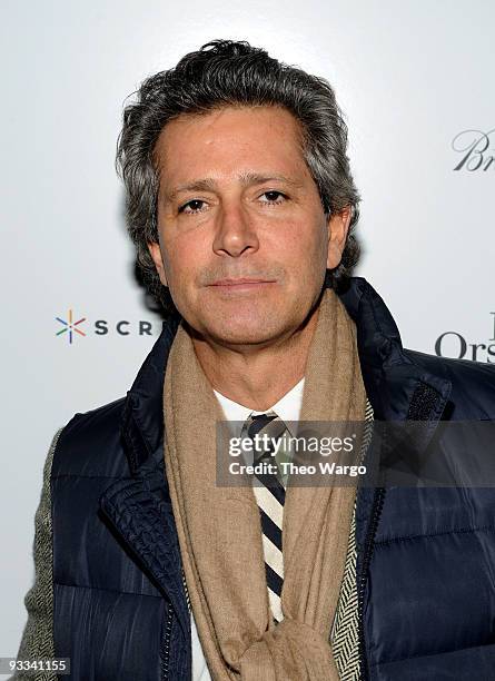 Carlos Souza attends a screening of "Me And Orson Welles" hosted by the Cinema Society, Screenvision and Brooks Brothers at Clearview Chelsea Cinemas...