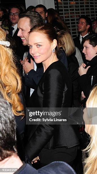 Stella McCartney attend Stella McCartney Boutique Christmas Lights switch on November 23, 2009 in London, England.