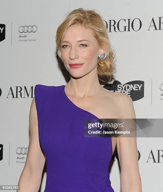 Actress Cate Blanchett attends a welcome dinner for the Sydney Theatre Company at Armani Ristorante on November 23, 2009 in New York, New York.