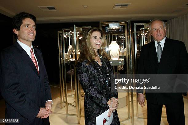 First Lady of California Maria Shriver , Nicola Bulgari and guest celebrate BVLGARI 125th Anniversary party held at Sunset Tower on November 19, 2009...