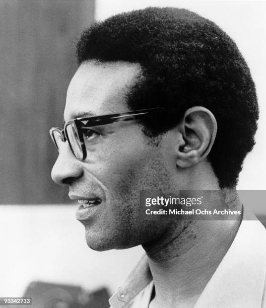 Jazz drummer Max Roach poses for a portrait circa 1968.
