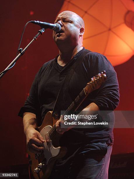 Singer/musician Fank Black of The Pixies performs at Hammerstein Ballroom on November 23, 2009 in New York City.