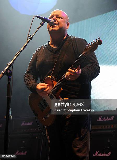 Singer/musician Fank Black of The Pixies performs at Hammerstein Ballroom on November 23, 2009 in New York City.