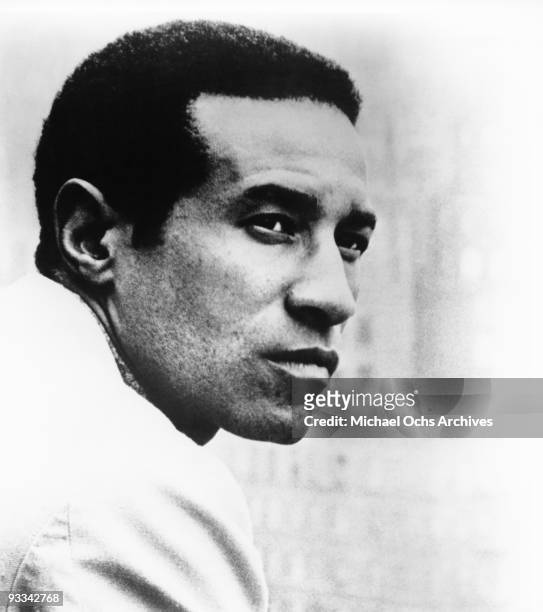 Jazz drummer Max Roach poses for a portrait circa 1965.