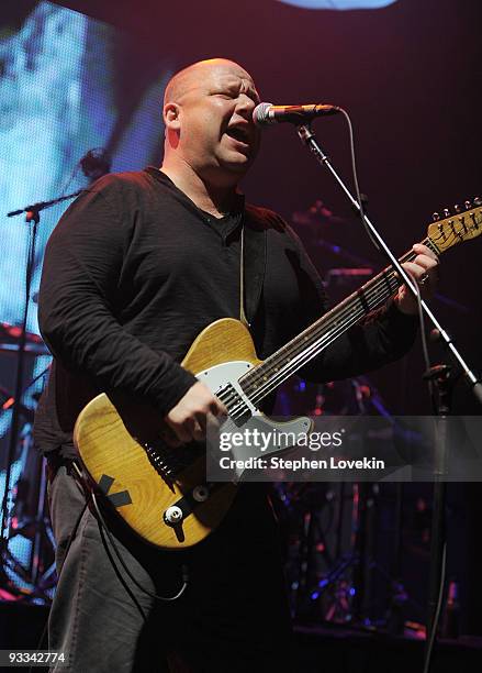 Singer/musician Fank Black of The Pixies performs at Hammerstein Ballroom on November 23, 2009 in New York City.