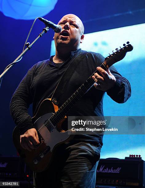 Singer/musician Fank Black of The Pixies performs at Hammerstein Ballroom on November 23, 2009 in New York City.