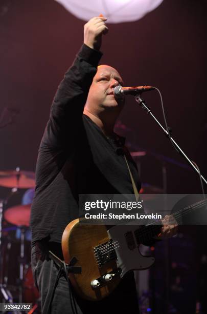 Singer/musician Fank Black of The Pixies performs at Hammerstein Ballroom on November 23, 2009 in New York City.