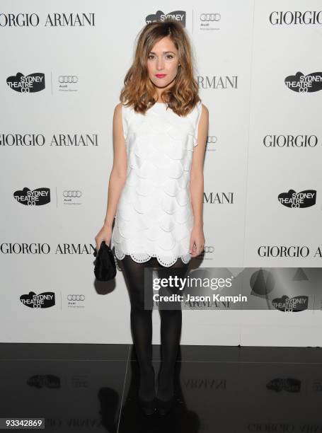 Actress Rose Byrne attends a welcome dinner for the Sydney Theatre Company at Armani Ristorante on November 23, 2009 in New York, New York.