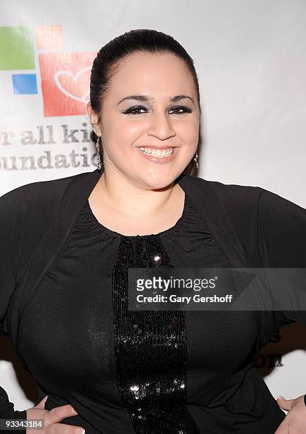 Actress Nikki Blonsky attends Rosie's Broadway Extravaganza at the Palace Theatre on November 23, 2009 in New York City.