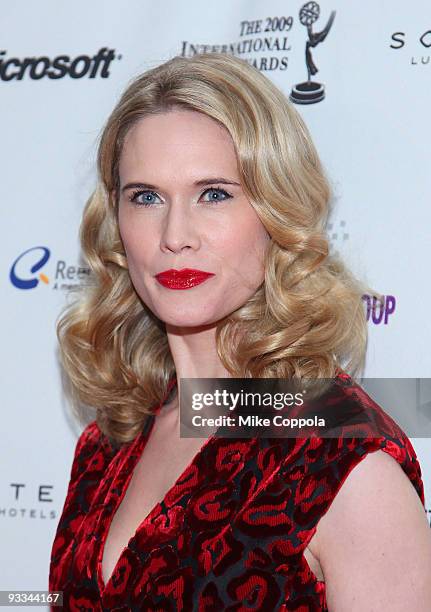 Actress Stephanie March attends the 37th International Emmy Awards gala at the New York Hilton and Towers on November 23, 2009 in New York City.