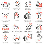 Skills, empowerment leadership development, qualities of leader icons -part 5